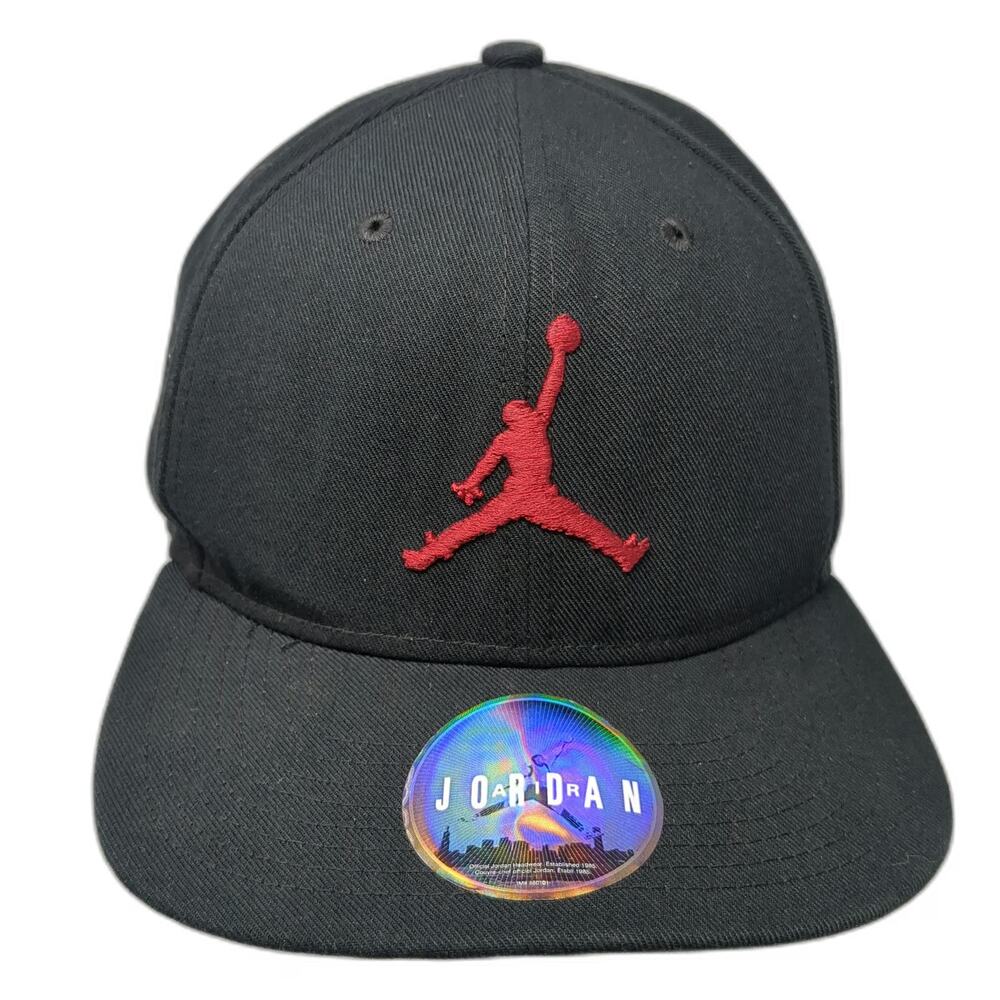 Jordan Snapback Black One Size Jumpman Conrad McRae Basketball Hat Flat Bill